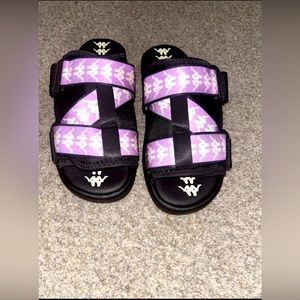 Kappa 222 Banda Mitel 1 Slides | Black Violet — Men’s Size 10